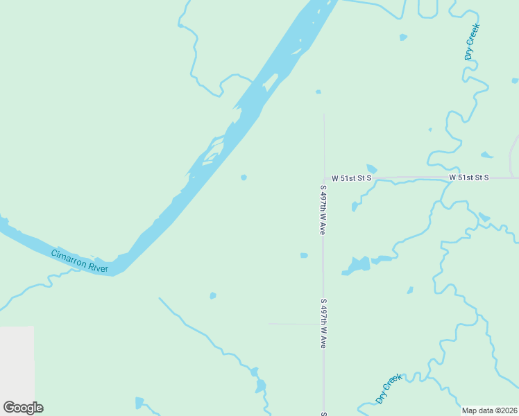 map of restaurants, bars, coffee shops, grocery stores, and more near 5298 South 497th West Avenue in Jennings