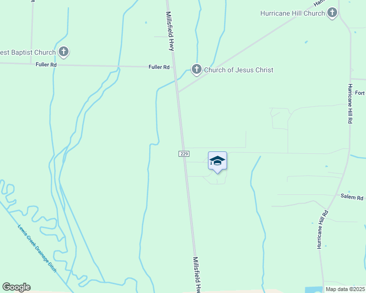 map of restaurants, bars, coffee shops, grocery stores, and more near 2372 Millsfield Highway in Dyersburg