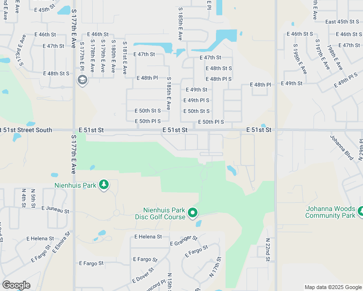 map of restaurants, bars, coffee shops, grocery stores, and more near 1509 East Omaha Street in Broken Arrow