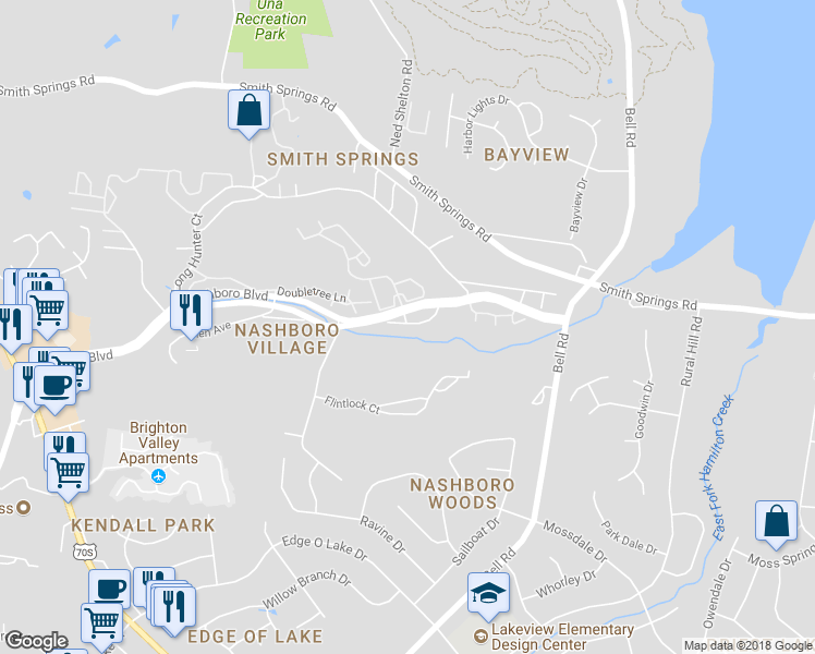 map of restaurants, bars, coffee shops, grocery stores, and more near 1927 Nashboro Boulevard in Nashville