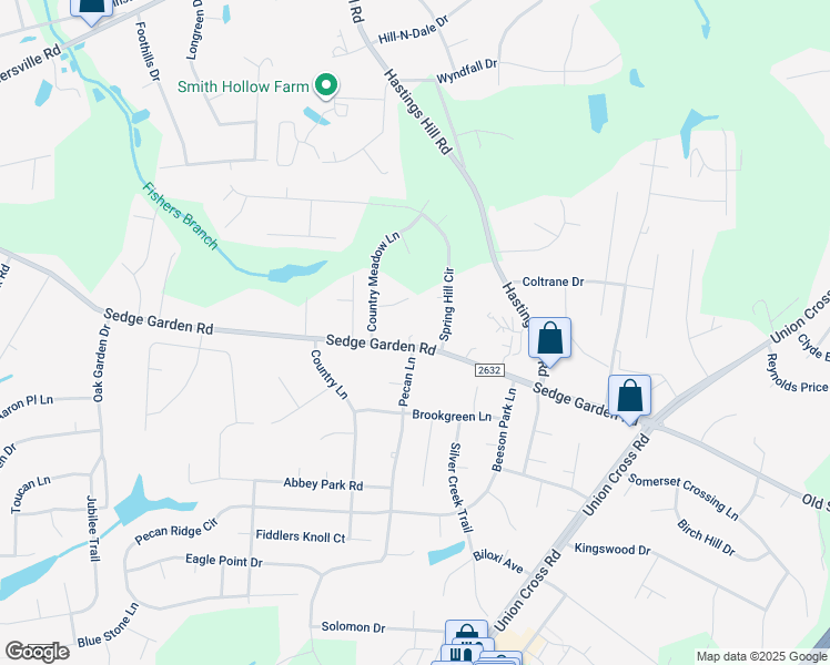 map of restaurants, bars, coffee shops, grocery stores, and more near 898 Sedge Garden Road in Kernersville