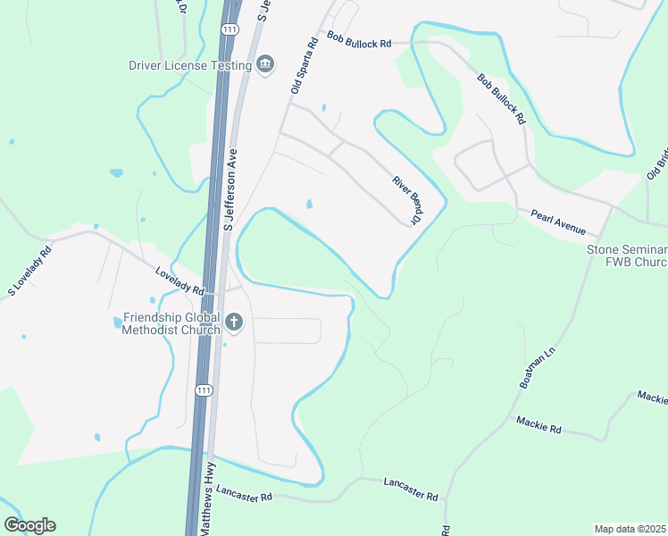 map of restaurants, bars, coffee shops, grocery stores, and more near 5445 Indian Trail in Cookeville