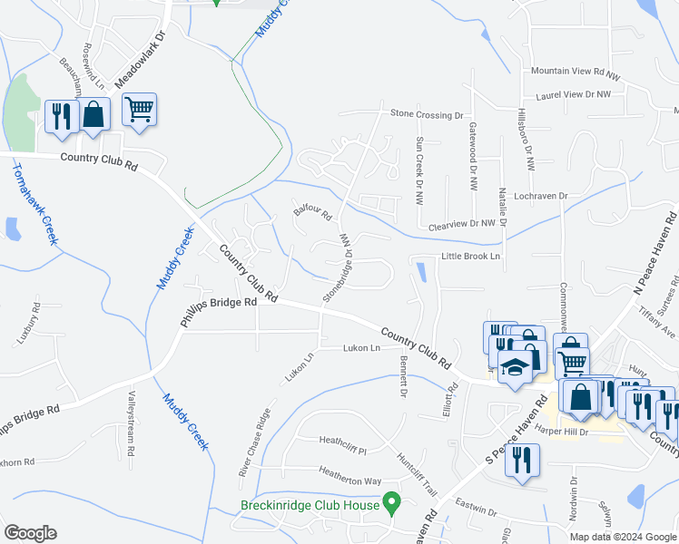 map of restaurants, bars, coffee shops, grocery stores, and more near 401 Herndon Drive in Winston-Salem