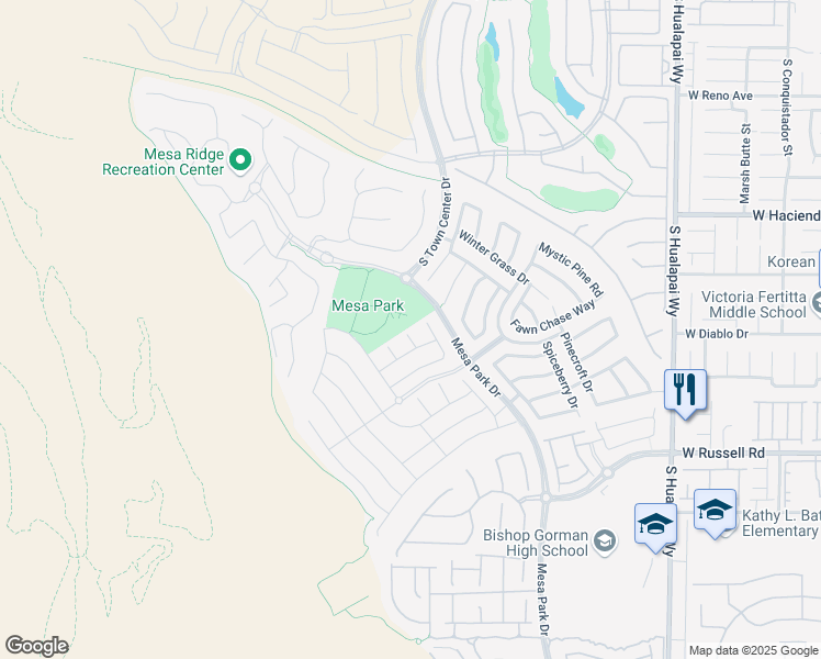 map of restaurants, bars, coffee shops, grocery stores, and more near 5476 Sentinel Point Court in Las Vegas