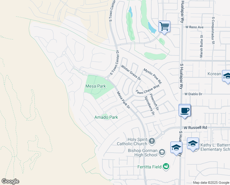 map of restaurants, bars, coffee shops, grocery stores, and more near 5478 Bristol Grove Lane in Las Vegas