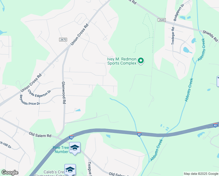 map of restaurants, bars, coffee shops, grocery stores, and more near 1348 Amylee Trail in Kernersville