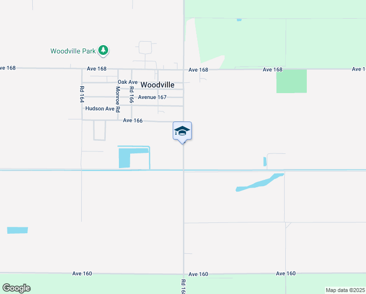 map of restaurants, bars, coffee shops, grocery stores, and more near 16541 Road 168 in Porterville