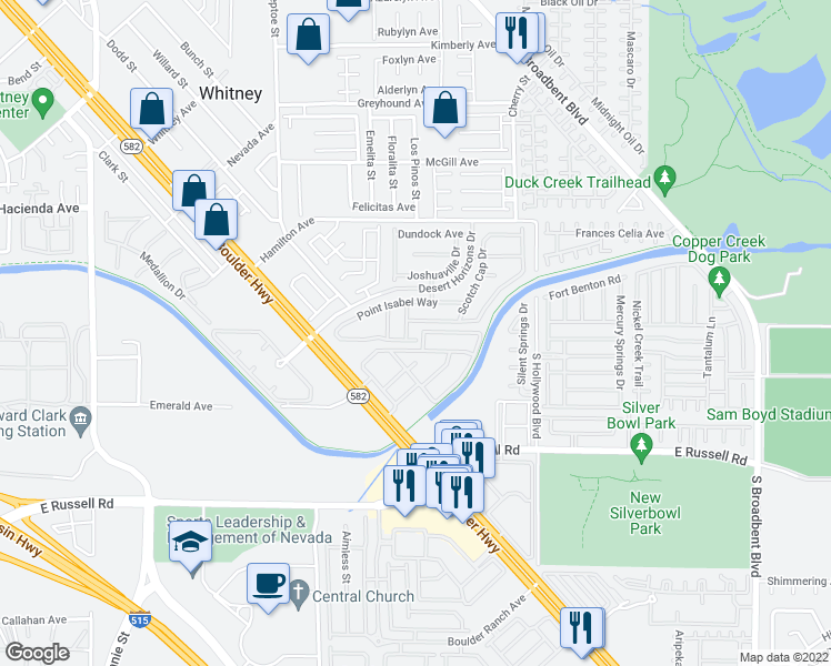 map of restaurants, bars, coffee shops, grocery stores, and more near 6373 Beavertail Pond Avenue in Las Vegas