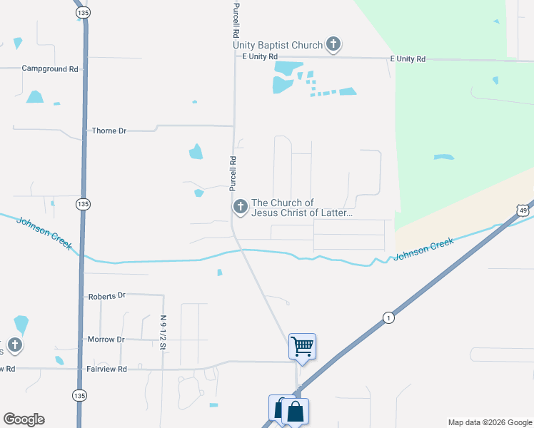 map of restaurants, bars, coffee shops, grocery stores, and more near 509 Elizabeth Drive in Paragould