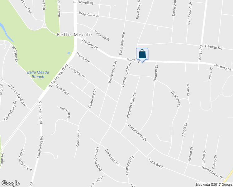 map of restaurants, bars, coffee shops, grocery stores, and more near 907 Lynnwood Boulevard in Nashville