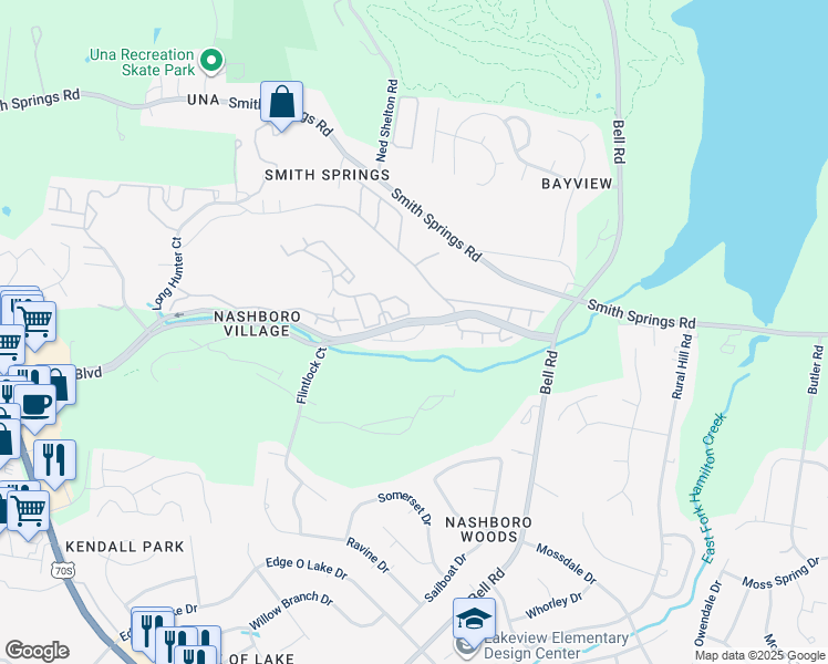 map of restaurants, bars, coffee shops, grocery stores, and more near 1979 Nashboro Boulevard in Nashville