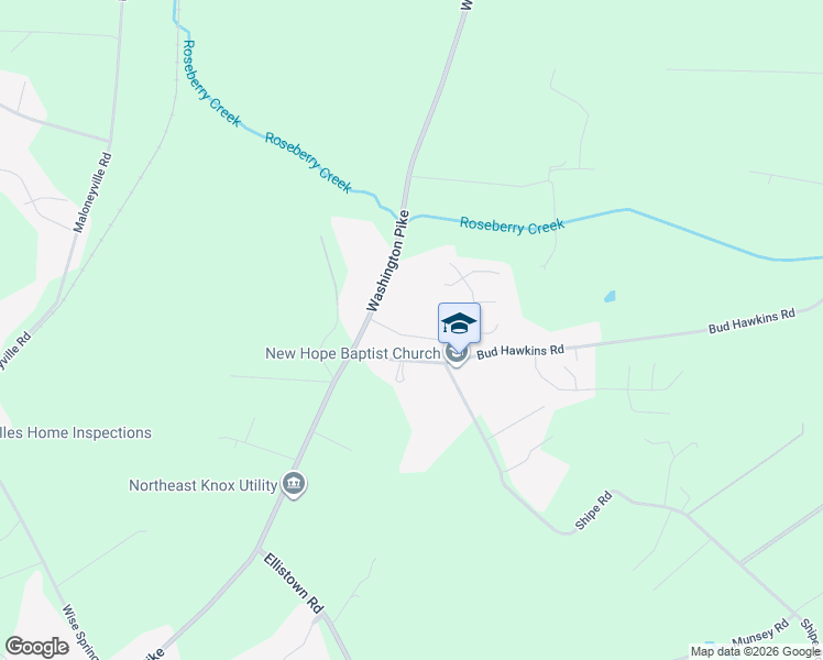 map of restaurants, bars, coffee shops, grocery stores, and more near 7621 Gilmore Lane in Corryton