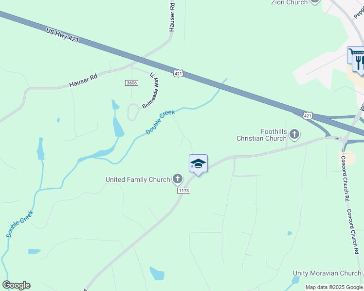 map of restaurants, bars, coffee shops, grocery stores, and more near 250 Holder Farm Road in Lewisville