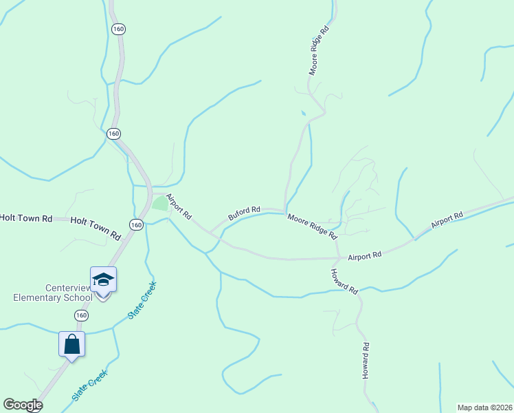 map of restaurants, bars, coffee shops, grocery stores, and more near 238 Buford Road in Bybee