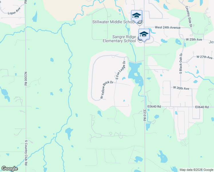 map of restaurants, bars, coffee shops, grocery stores, and more near 50-52 West Yellow Brick Drive in Stillwater