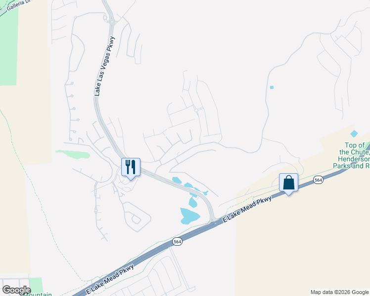 map of restaurants, bars, coffee shops, grocery stores, and more near 37 Via Corvina in Henderson