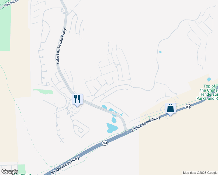 map of restaurants, bars, coffee shops, grocery stores, and more near 37 Via Corvina in Henderson