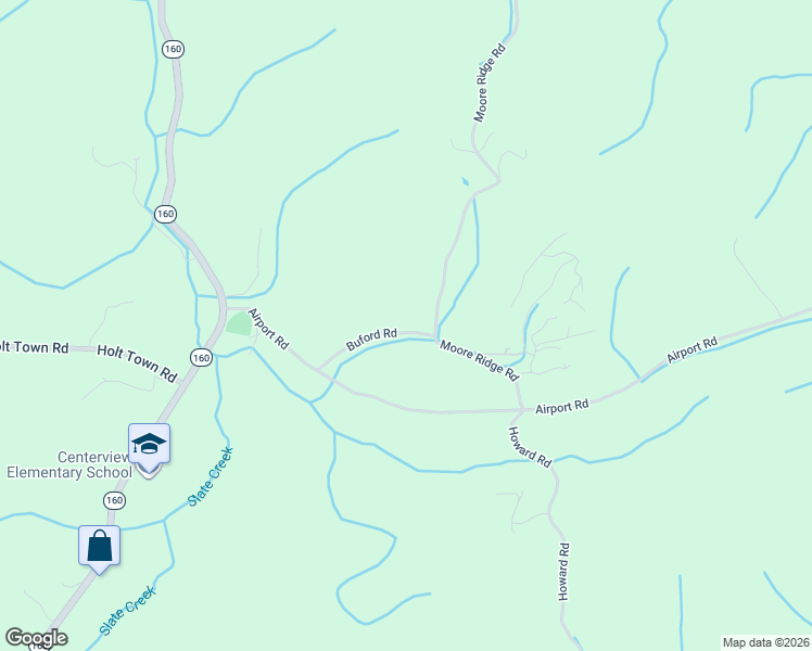 map of restaurants, bars, coffee shops, grocery stores, and more near 238 Buford Road in Bybee