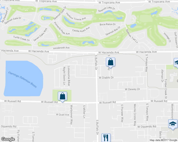 map of restaurants, bars, coffee shops, grocery stores, and more near 5450 Cedar Canyon Lane in Las Vegas