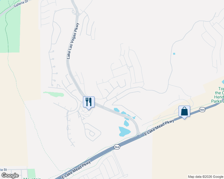 map of restaurants, bars, coffee shops, grocery stores, and more near 7 Via Amarone in Henderson