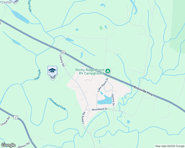 map of restaurants, bars, coffee shops, grocery stores, and more near 2308 Knoxville Highway in Wartburg