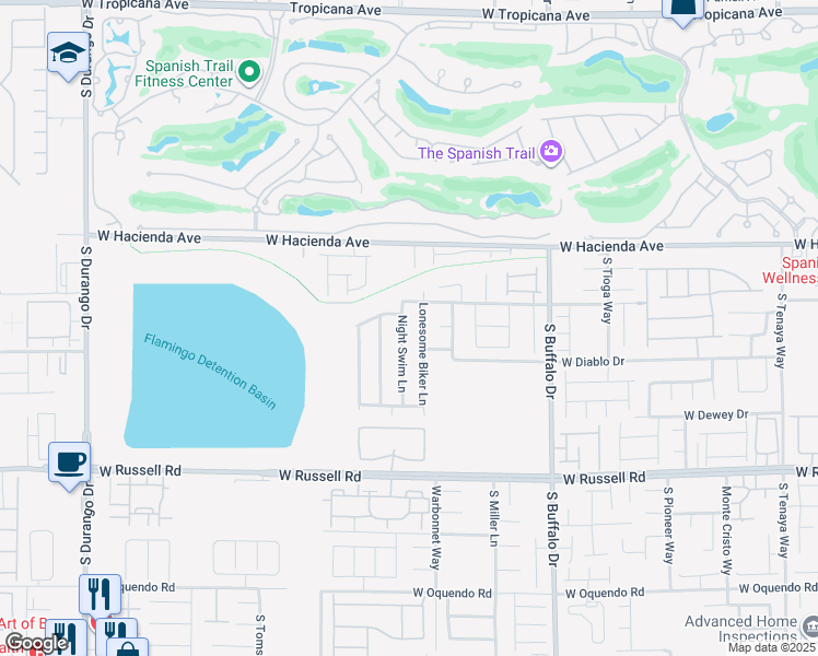 map of restaurants, bars, coffee shops, grocery stores, and more near 5440 Night Swim Lane in Las Vegas