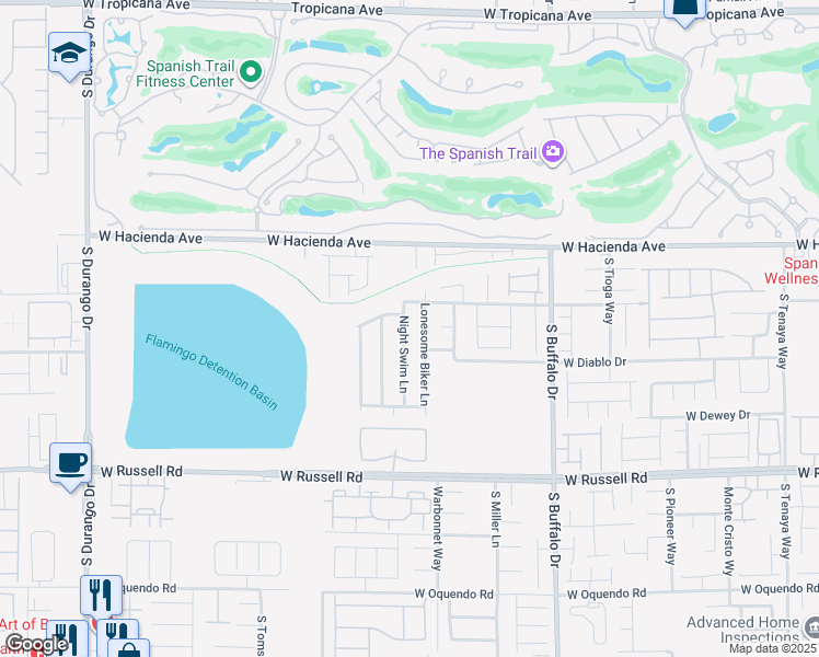 map of restaurants, bars, coffee shops, grocery stores, and more near 5440 Night Swim Lane in Las Vegas