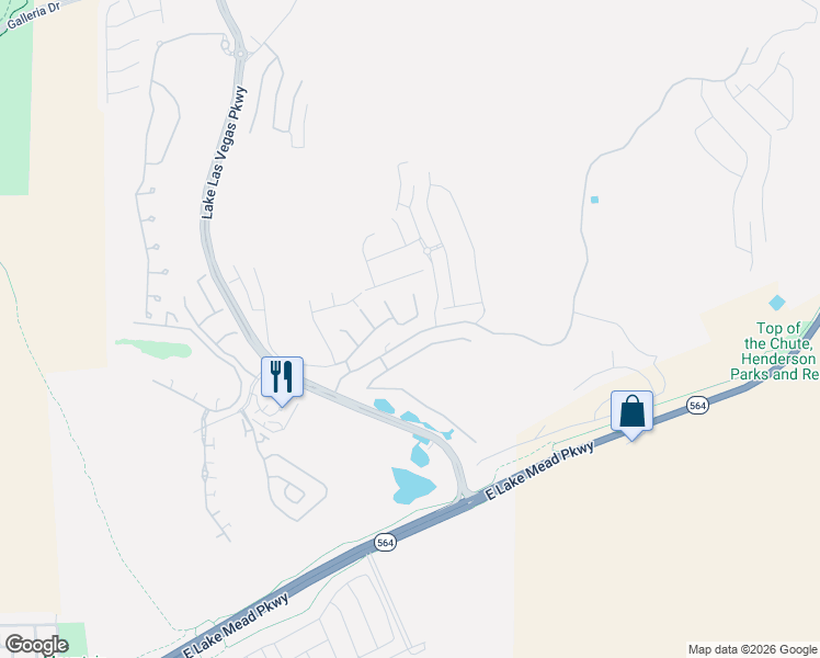 map of restaurants, bars, coffee shops, grocery stores, and more near 37 Via Corvina in Henderson