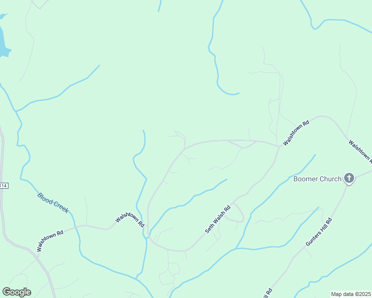 map of restaurants, bars, coffee shops, grocery stores, and more near 1109 Walshtown Road in Boomer