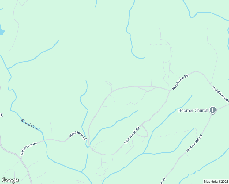 map of restaurants, bars, coffee shops, grocery stores, and more near 1153 Walshtown Road in Boomer