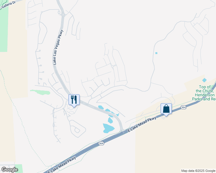 map of restaurants, bars, coffee shops, grocery stores, and more near 31 Via Corvina in Henderson