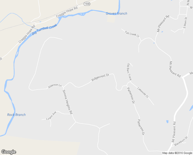 map of restaurants, bars, coffee shops, grocery stores, and more near 1049 Ridgecrest Drive in Kingston Springs