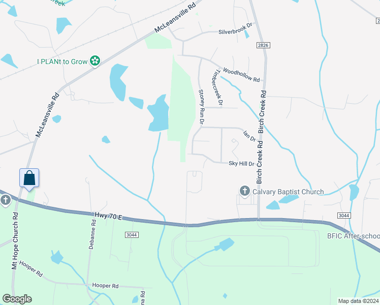 map of restaurants, bars, coffee shops, grocery stores, and more near 5194 Sky Hill Drive in McLeansville