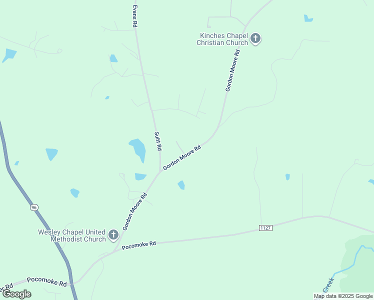 map of restaurants, bars, coffee shops, grocery stores, and more near Gordon Moore Road in Franklinton