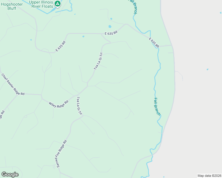 map of restaurants, bars, coffee shops, grocery stores, and more near Hampton Ridge Road in Tahlequah