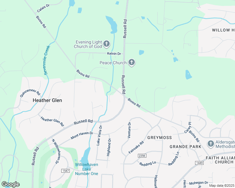 map of restaurants, bars, coffee shops, grocery stores, and more near 101 Chattleton Court in Durham