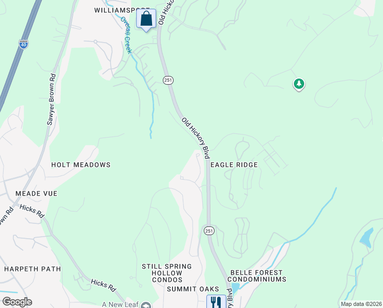 map of restaurants, bars, coffee shops, grocery stores, and more near 1147 Woodbury Falls Court in Nashville