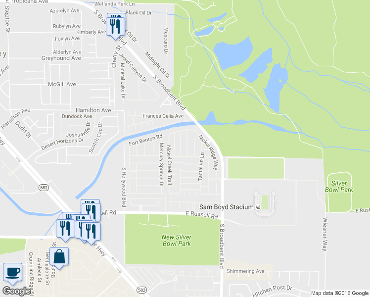 map of restaurants, bars, coffee shops, grocery stores, and more near 5437 Raccoon Valley Lane in Las Vegas