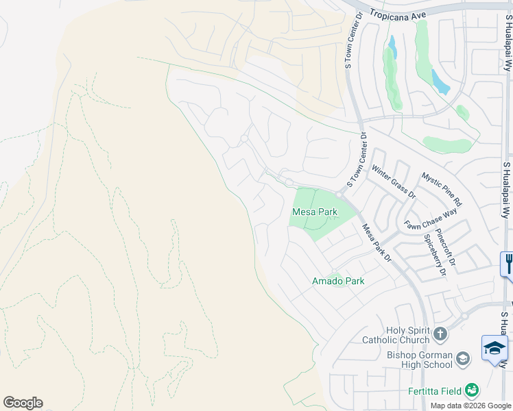 map of restaurants, bars, coffee shops, grocery stores, and more near 5447 Succulent Rose Drive in Las Vegas