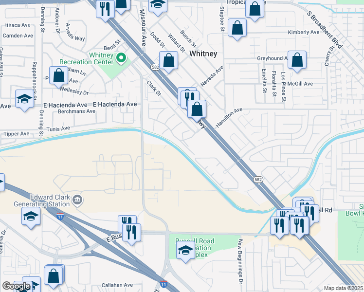 map of restaurants, bars, coffee shops, grocery stores, and more near 5841 Medallion Drive in Las Vegas