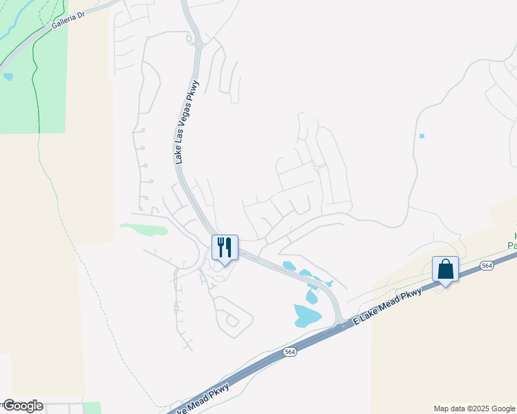 map of restaurants, bars, coffee shops, grocery stores, and more near 23 Strada Barbera in Henderson