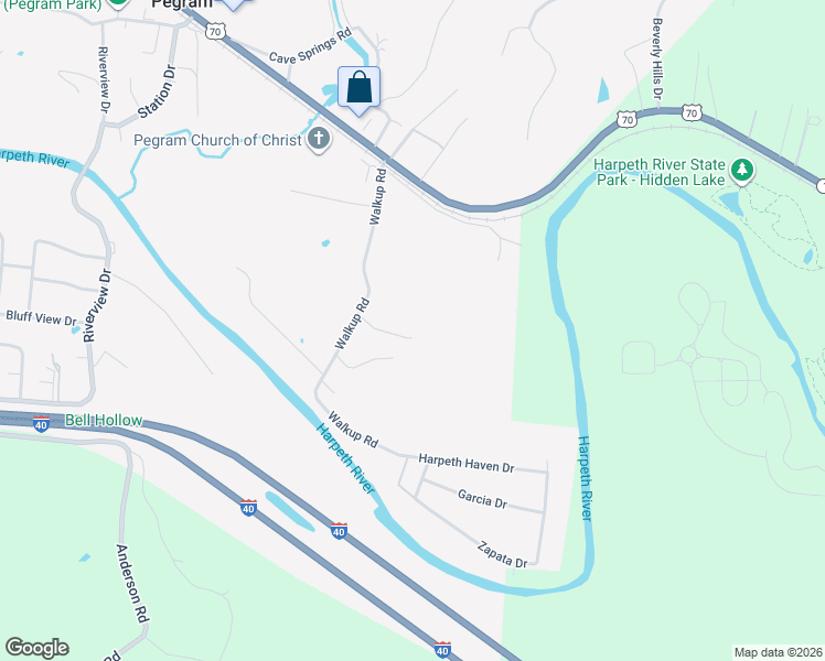 map of restaurants, bars, coffee shops, grocery stores, and more near 246 Barn Lane in Pegram