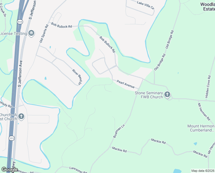 map of restaurants, bars, coffee shops, grocery stores, and more near 1715 Parker Place in Cookeville