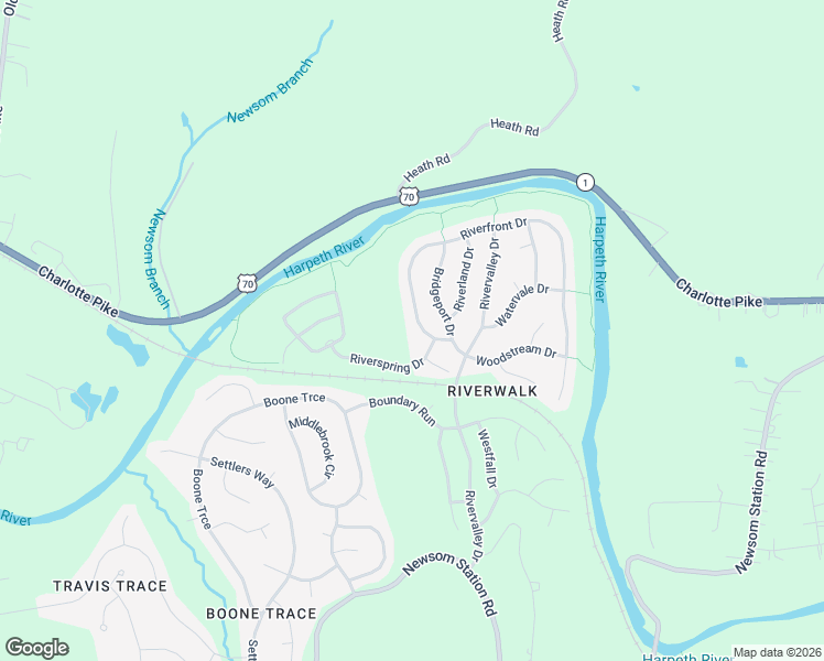 map of restaurants, bars, coffee shops, grocery stores, and more near 1016 Riverspring Drive in Nashville