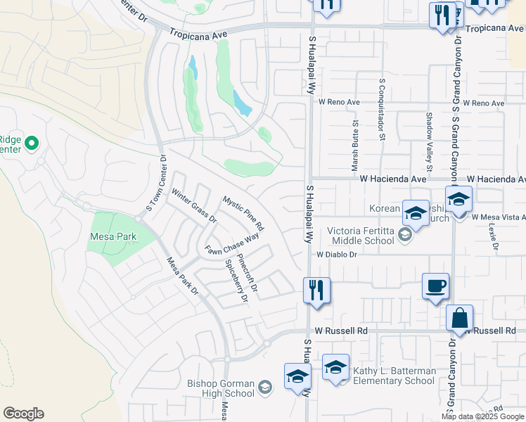 map of restaurants, bars, coffee shops, grocery stores, and more near 10315 Premia Place in Las Vegas