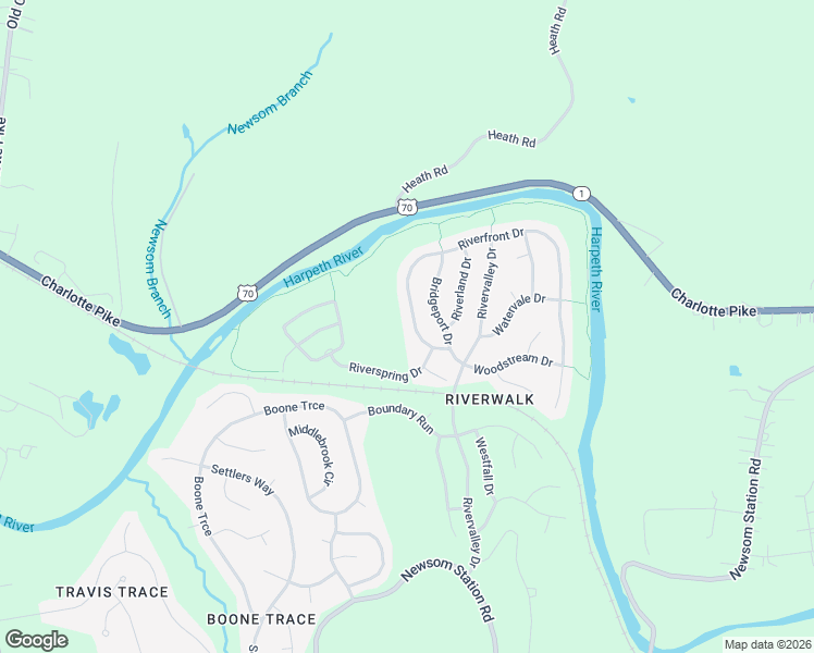 map of restaurants, bars, coffee shops, grocery stores, and more near 7121 Riverfront Drive in Nashville