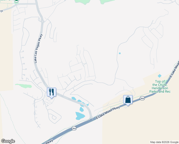 map of restaurants, bars, coffee shops, grocery stores, and more near 8 Vista Outlook Street in Henderson