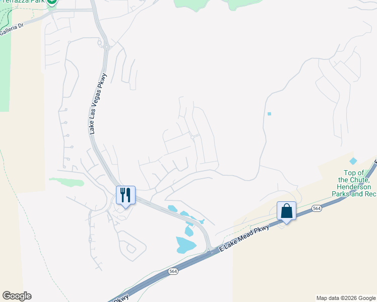 map of restaurants, bars, coffee shops, grocery stores, and more near 3 Via Tiberina in Henderson