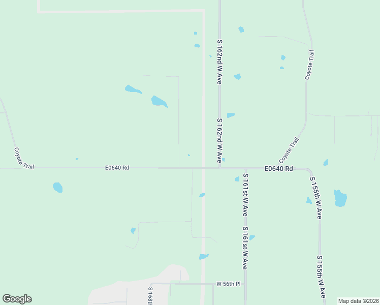 map of restaurants, bars, coffee shops, grocery stores, and more near 16401 West 51st Street in Sand Springs