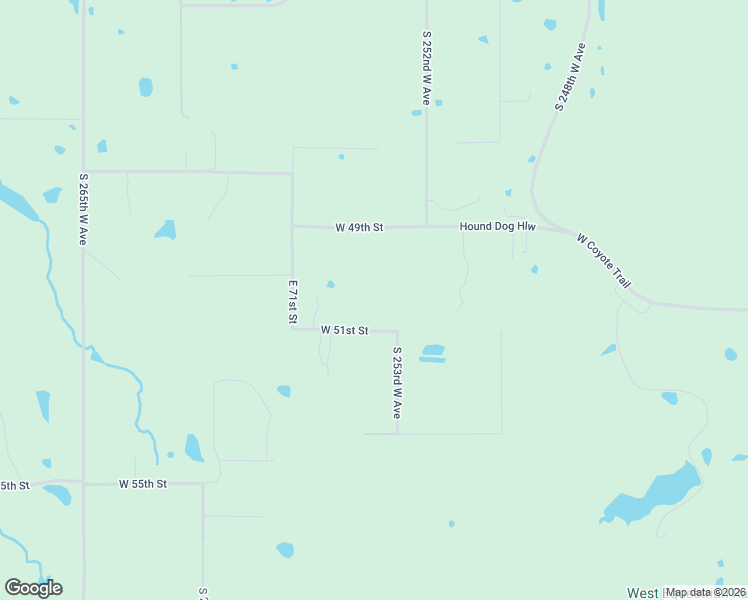 map of restaurants, bars, coffee shops, grocery stores, and more near 25319 West 51st Street in Sand Springs